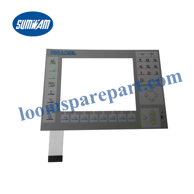 生地PicanolはパネルB155819 B163113 BA300360予備品の膜スイッチ現われる